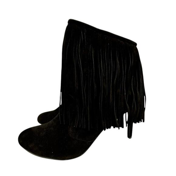Chase & Chloe Carina-1Fringed Ankle Boot in Black Size 11 - Picture 6 of 15